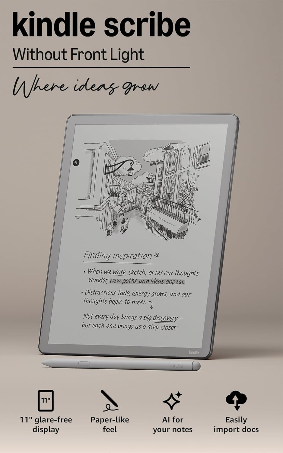 Amazon Kindle Scribe without Front Light 16GB (newest model)