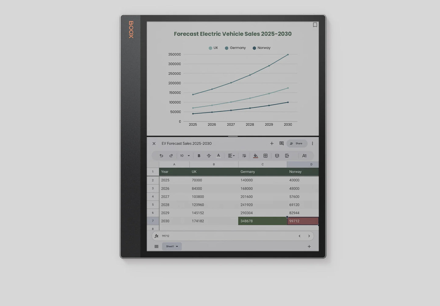 Onyx Boox Tab XC Color e-notebook 2025