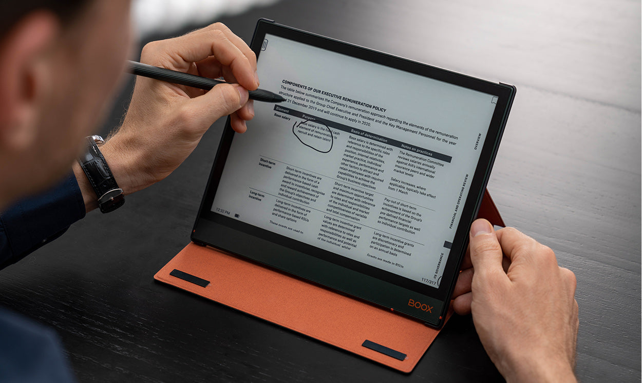 Orange Magnetic Case for the Onyx Boox Note Air 2 Plus