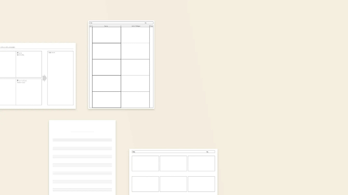 Sony Digital Paper, Onyx Boox and Fujitsu Quaderno Templates