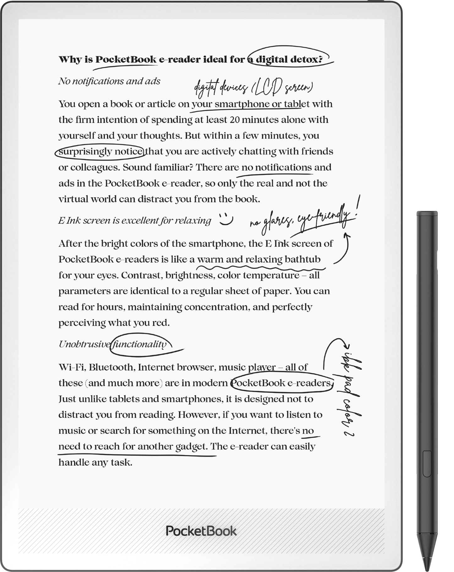 Pocketbook InkPad One e-notebook and e-reader