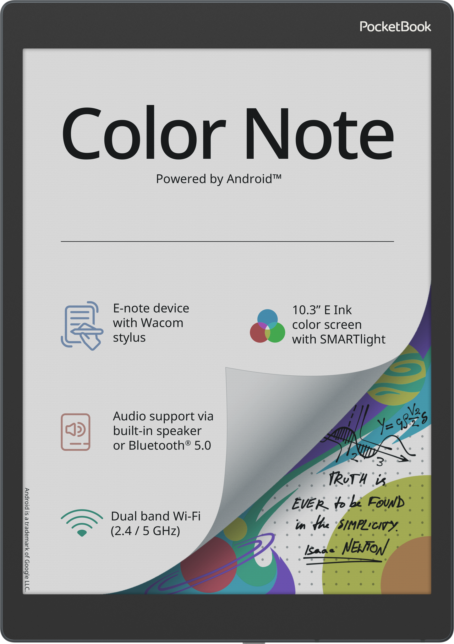 PocketBook Color Note: seamless note-taking in color on a large E Ink Kaleido 3 screen