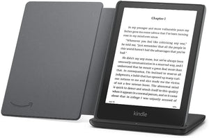 Kindle Paperwhite Signature Edition Essentials Bundle - Wifi, Without Ads, Amazon Leather Cover, and Wireless charging dock