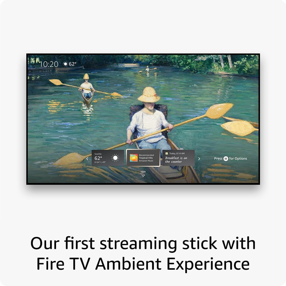 Fire TV Stick 4K Max 2023 - Wi-Fi 6E, Ambient Experience, free & live TV
