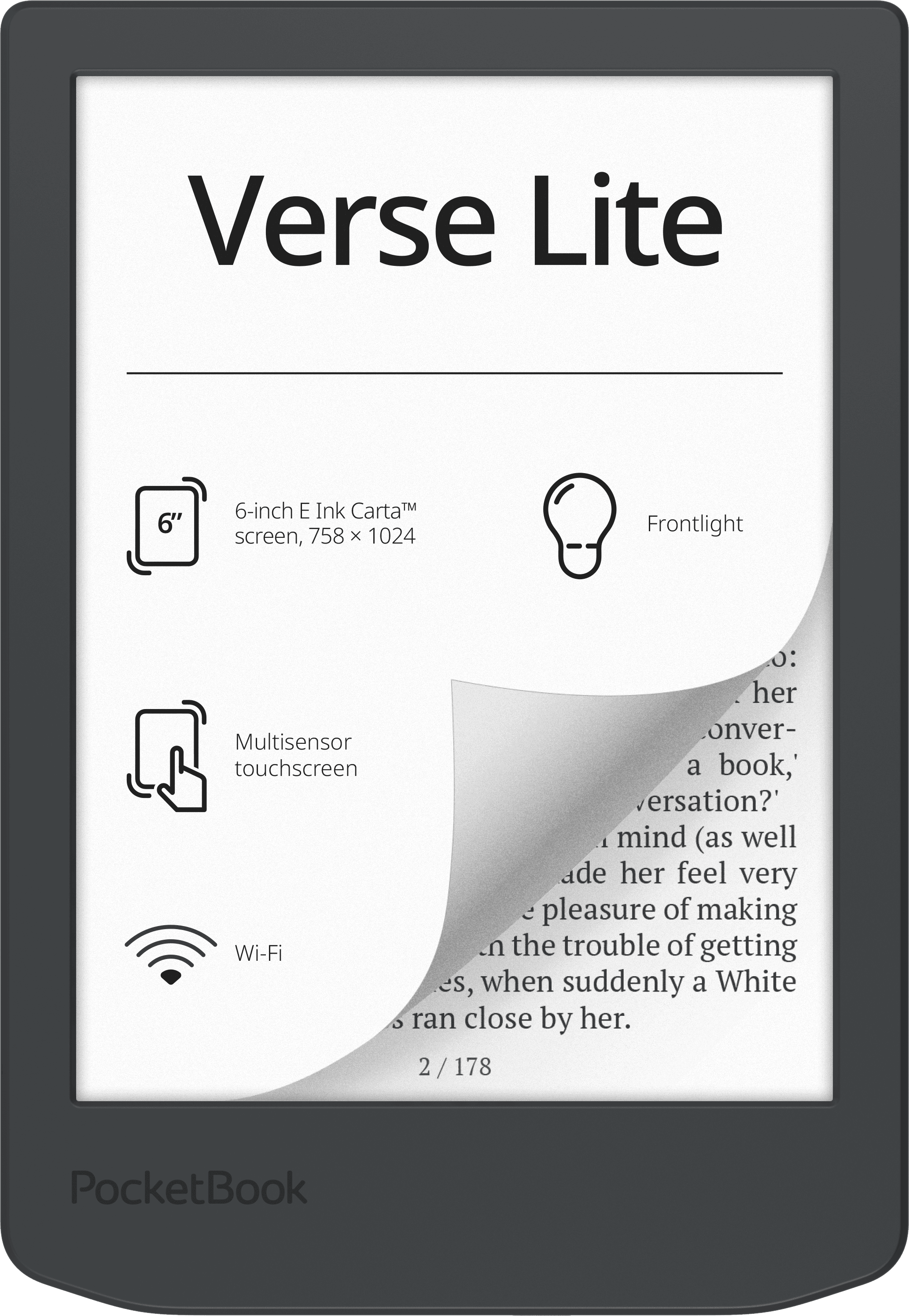 imoshion Canvas Sleepcover Bookcase voor de Pocketbook Verse / Verse imoshion Canvas Sleepcover Bookcase voor de Pocketbook Verse / Verse