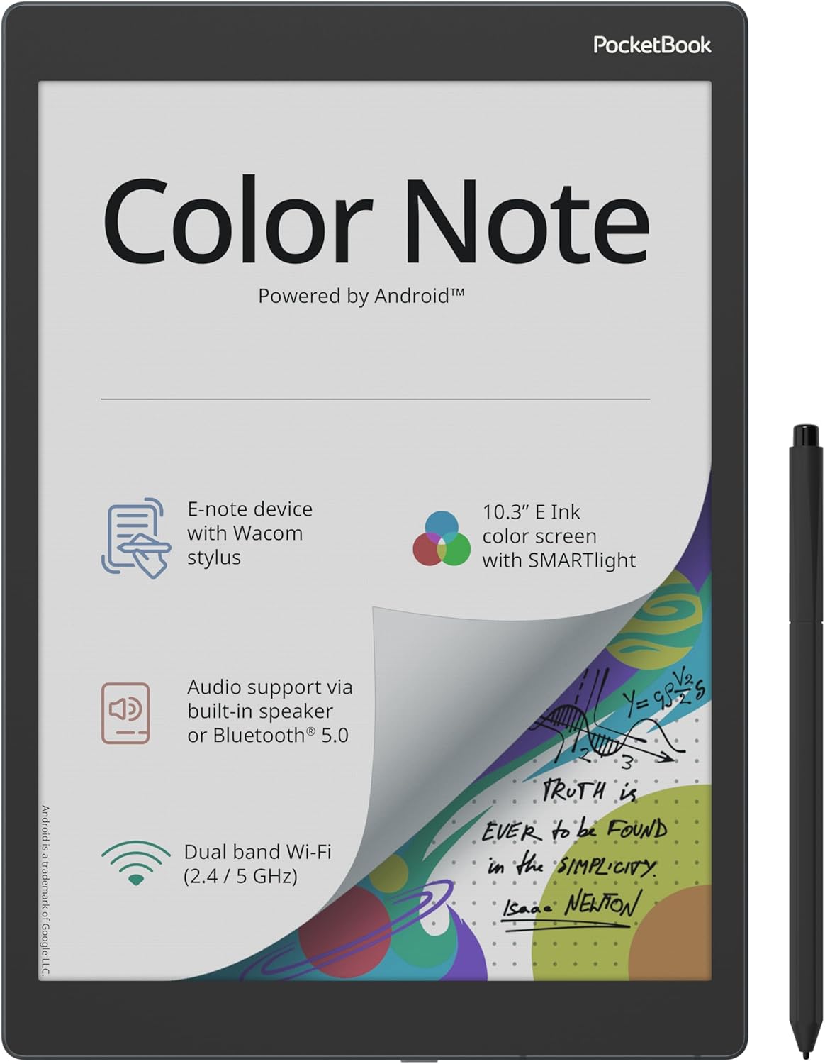 PocketBook Color Note | 10.3" Color E Ink Kaleido 3 Screen