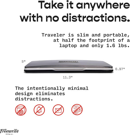 Freewrite Traveller E INK Typewriter - English