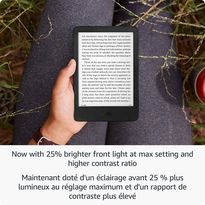 New Amazon Kindle (16 GB) – Lightest and most compact Kindle, with glare-free display, faster page turns, adjustable front light and long battery life