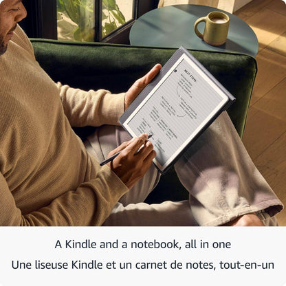 New Amazon Kindle Scribe 2024 - Redesigned display with uniform borders. Includes New Premium Pen