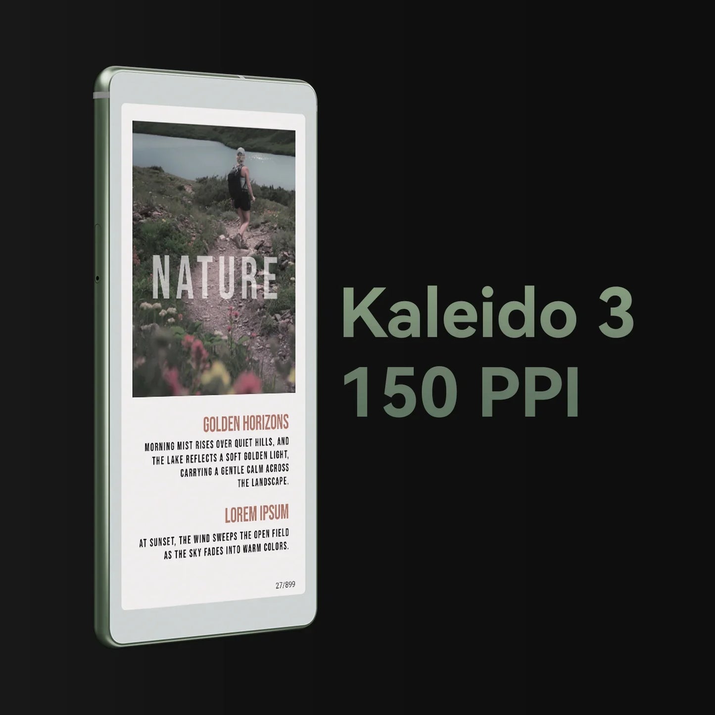 6.13’’ AiPaper Reader C with Color Display, E Ink eReader