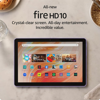All-new Amazon Fire HD 10 tablet, built for relaxation, 10.1" vibrant Full HD screen, octa-core processor, 3 GB RAM, latest model (2023 release)