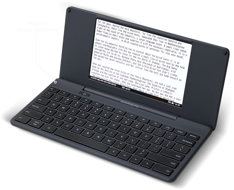 Pomera DM250 English E-Paper Typewriter